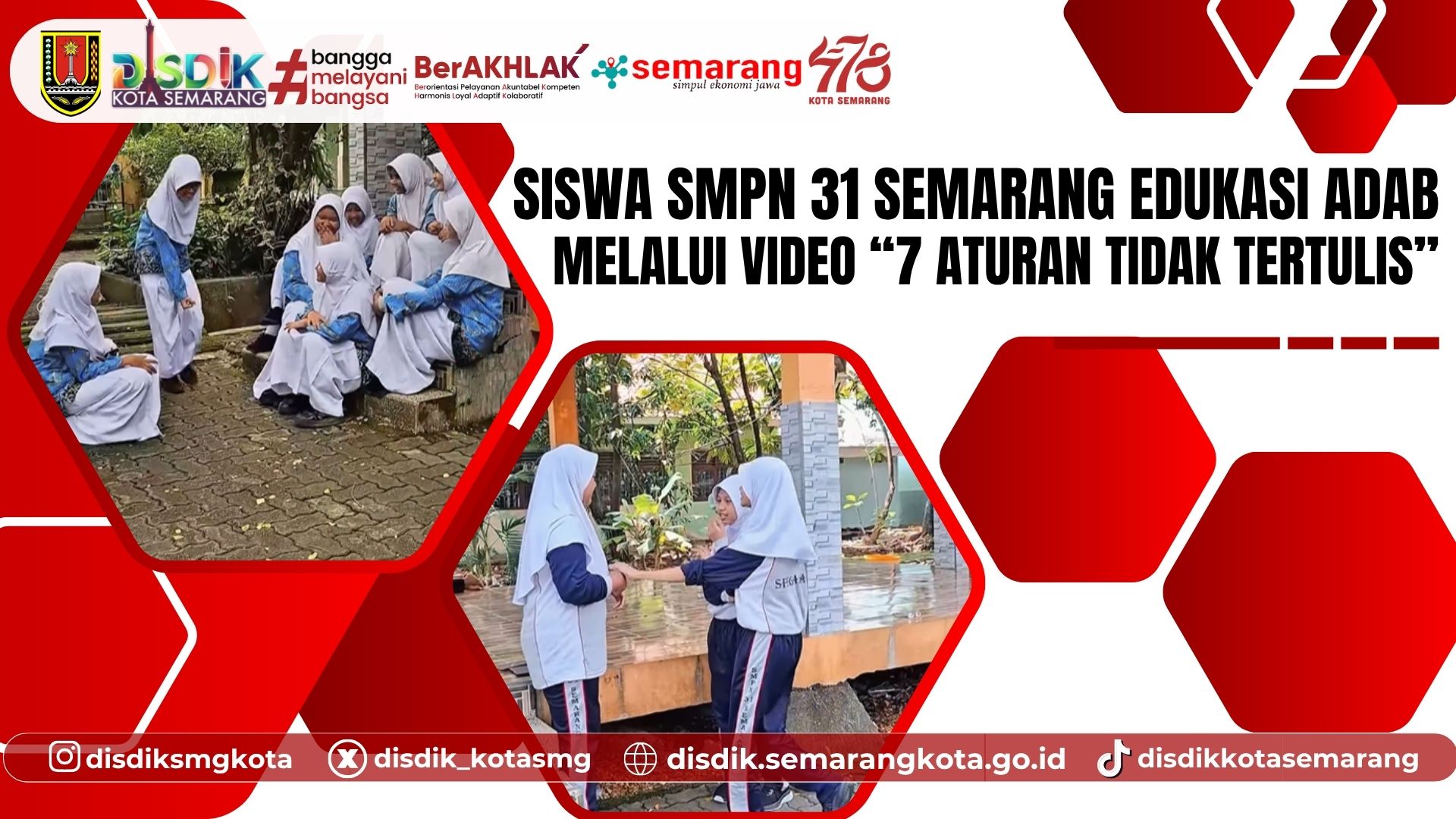 Siswa SMPN 31 Semarang Edukasi Adab Melalui Video “7 Aturan Tidak Tertulis”